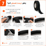 نحوه استقاده از چسب پارچه ای برزنتی